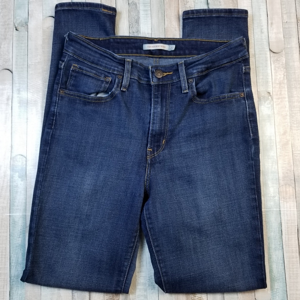 Levi's 721 High Rise Skinny Jeans - Picture 2 of 9